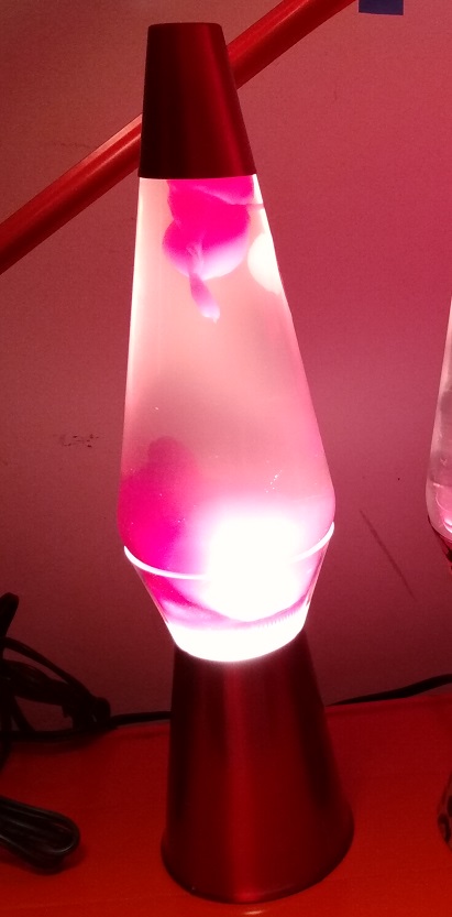 RED CLEARVIEW LAVA LAMP