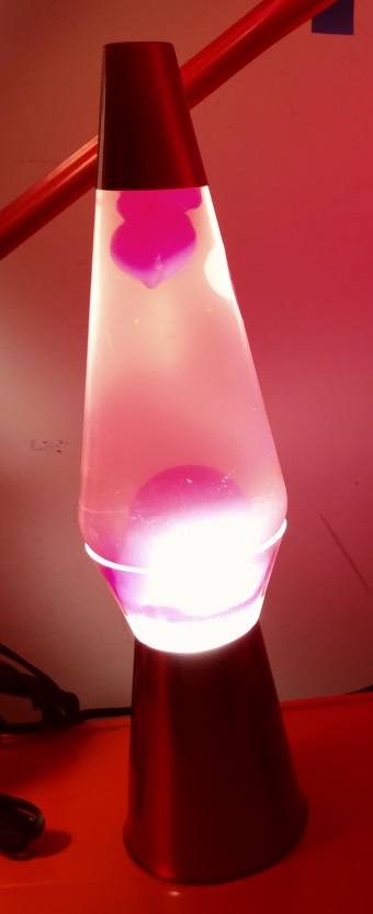 RED CLEARVIEW LAVA LAMP