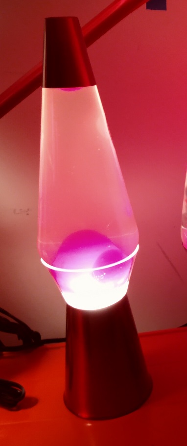 RED CLEARVIEW LAVA LAMP