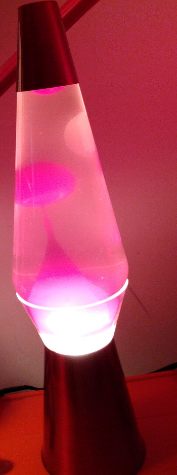 RED CLEARVIEW LAVA LAMP