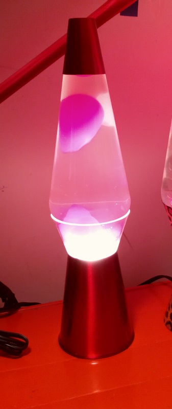 RED CLEARVIEW LAVA LAMP