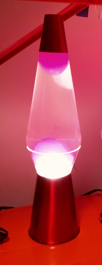 RED CLEARVIEW LAVA LAMP