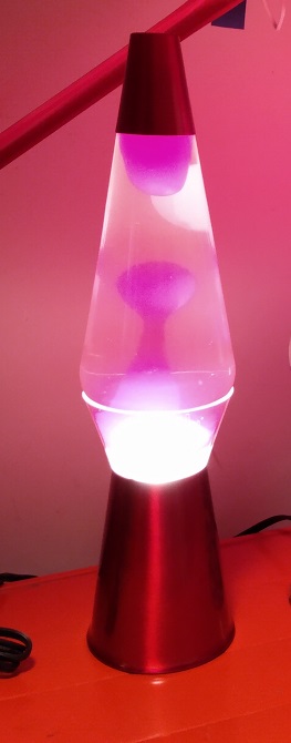 RED CLEARVIEW LAVA LAMP