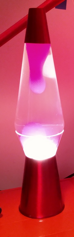 RED CLEARVIEW LAVA LAMP