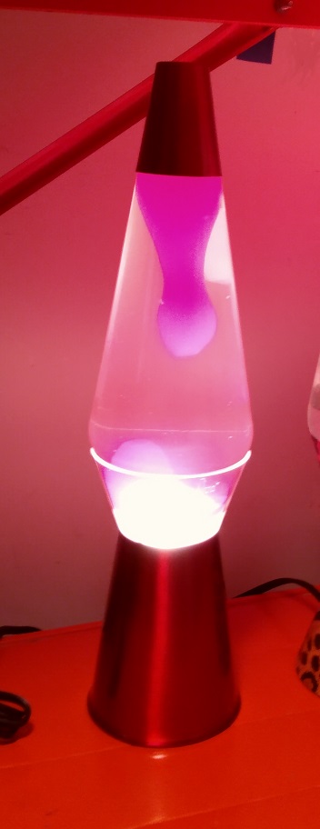 RED CLEARVIEW LAVA LAMP