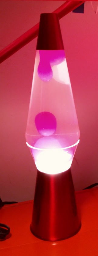 RED CLEARVIEW LAVA LAMP