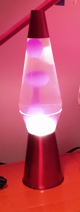 RED CLEARVIEW LAVA LAMP