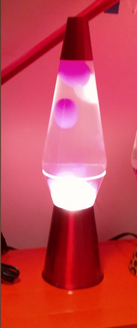 RED CLEARVIEW LAVA LAMP