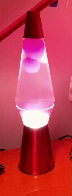 RED CLEARVIEW LAVA LAMP