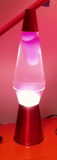RED CLEARVIEW LAVA LAMP