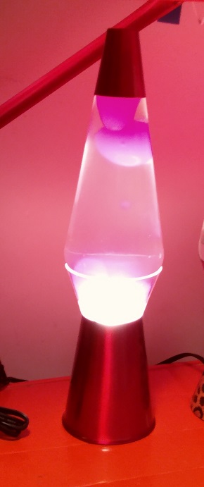 RED CLEARVIEW LAVA LAMP