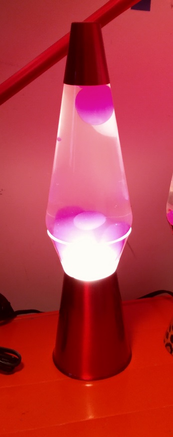 RED CLEARVIEW LAVA LAMP