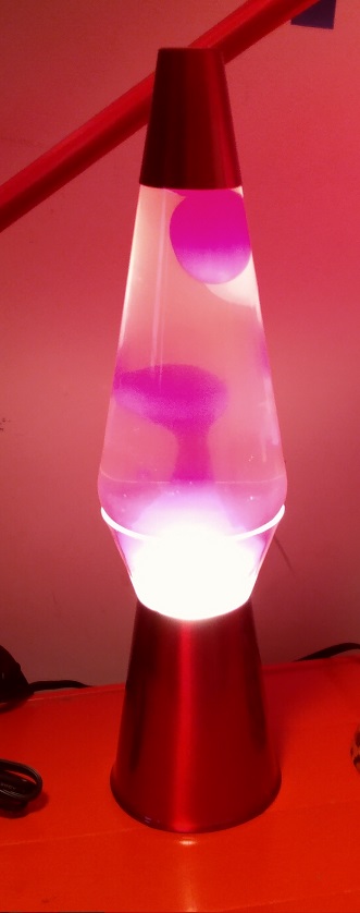 RED CLEARVIEW LAVA LAMP