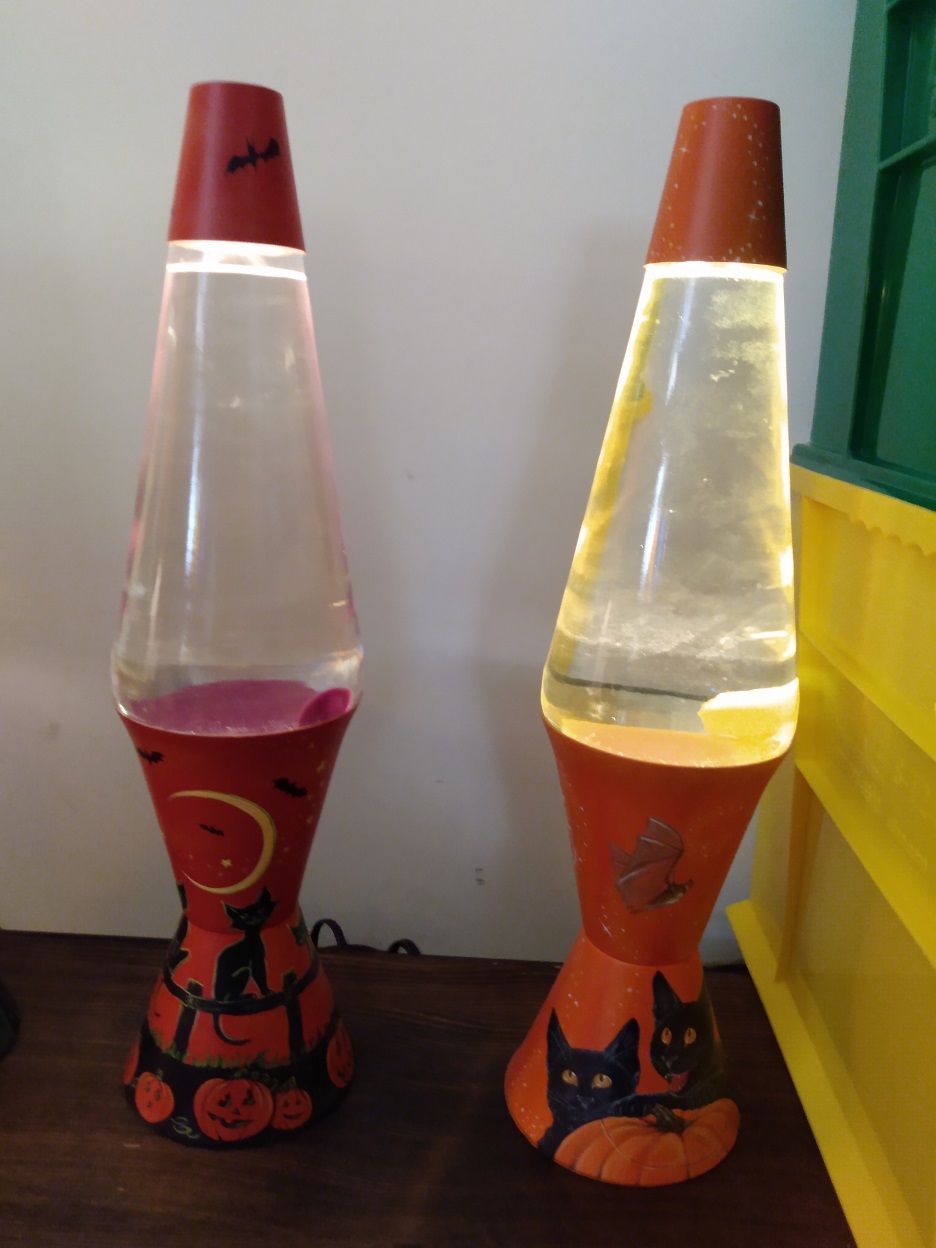 MANDY MOORE CUSTOM PAINTED LAVA LAMPS