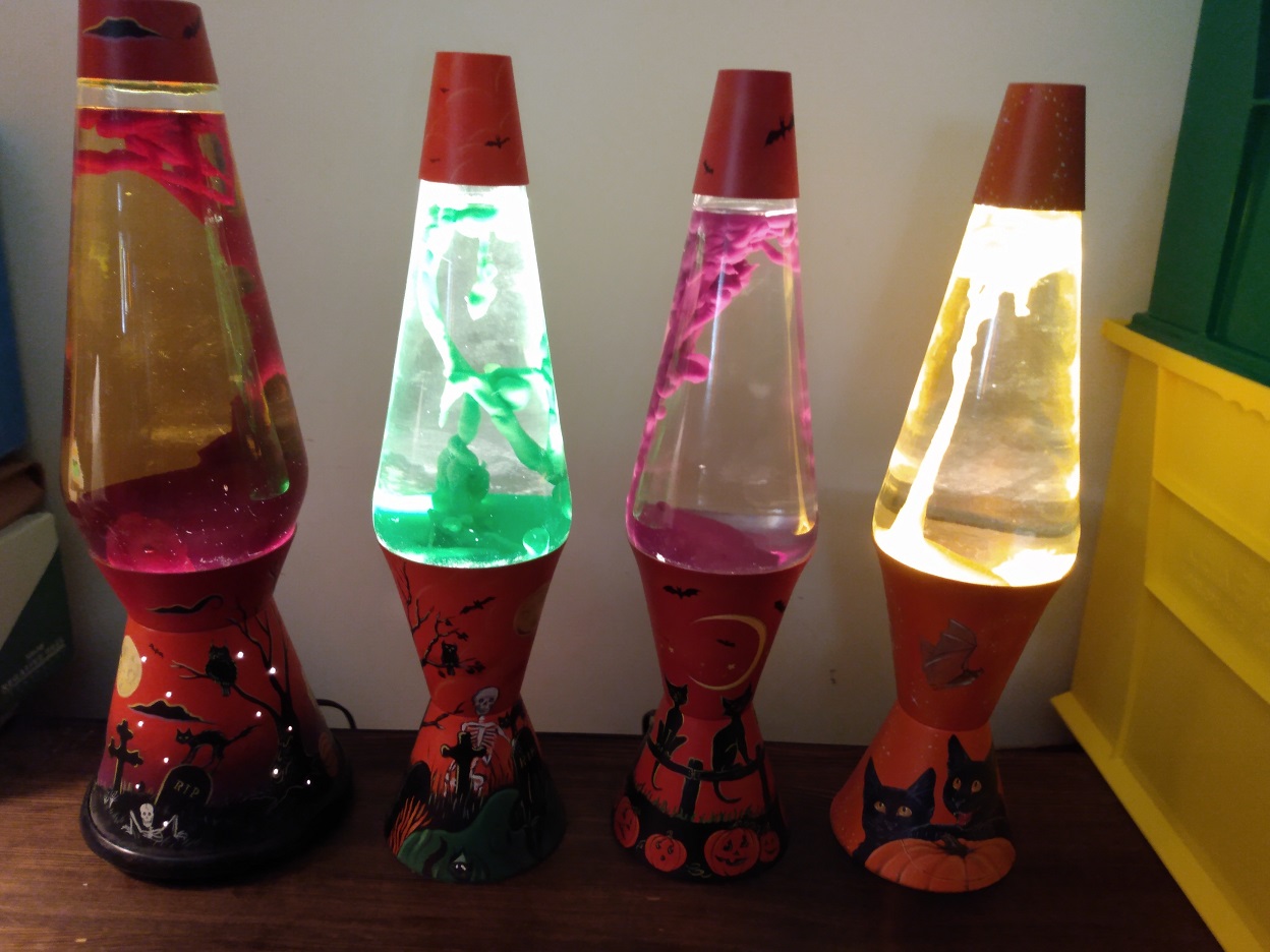 MANDY MOORE CUSTOM PAINTED LAVA LAMPS