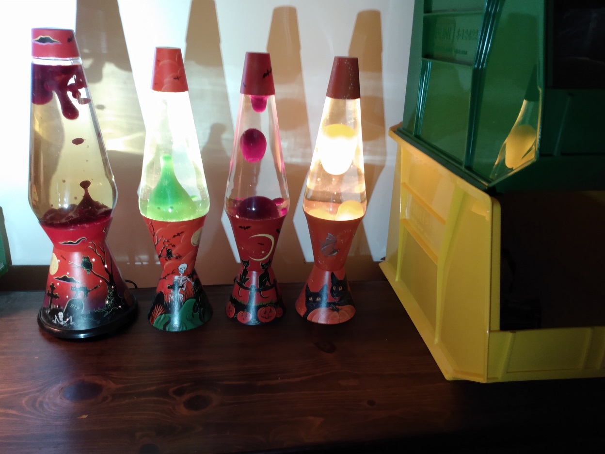 MANDY MOORE CUSTOM PAINTED LAVA LAMPS