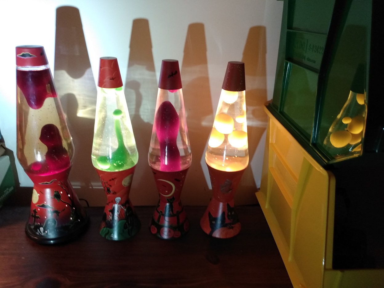 MANDY MOORE CUSTOM PAINTED LAVA LAMPS