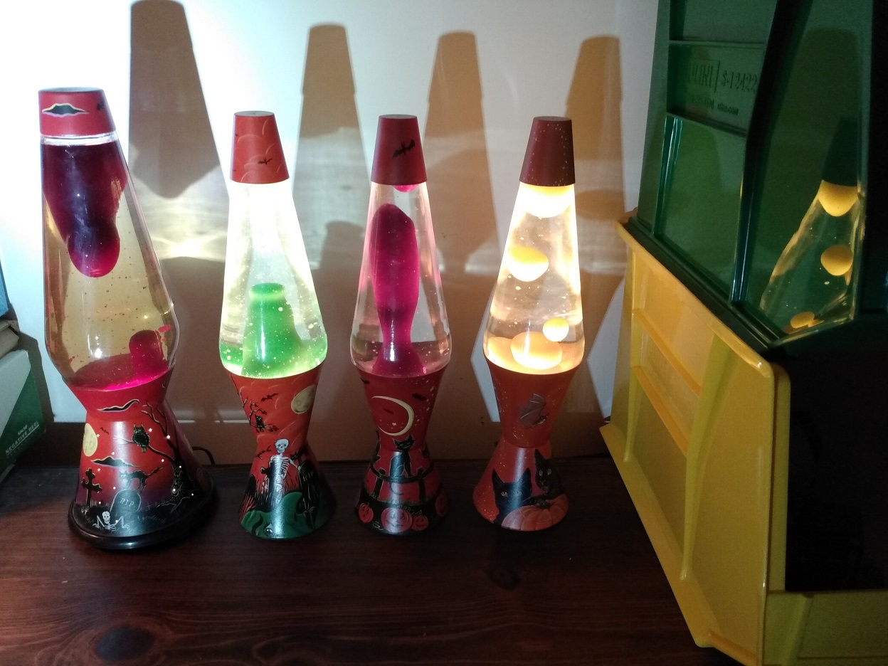 MANDY MOORE CUSTOM PAINTED LAVA LAMPS
