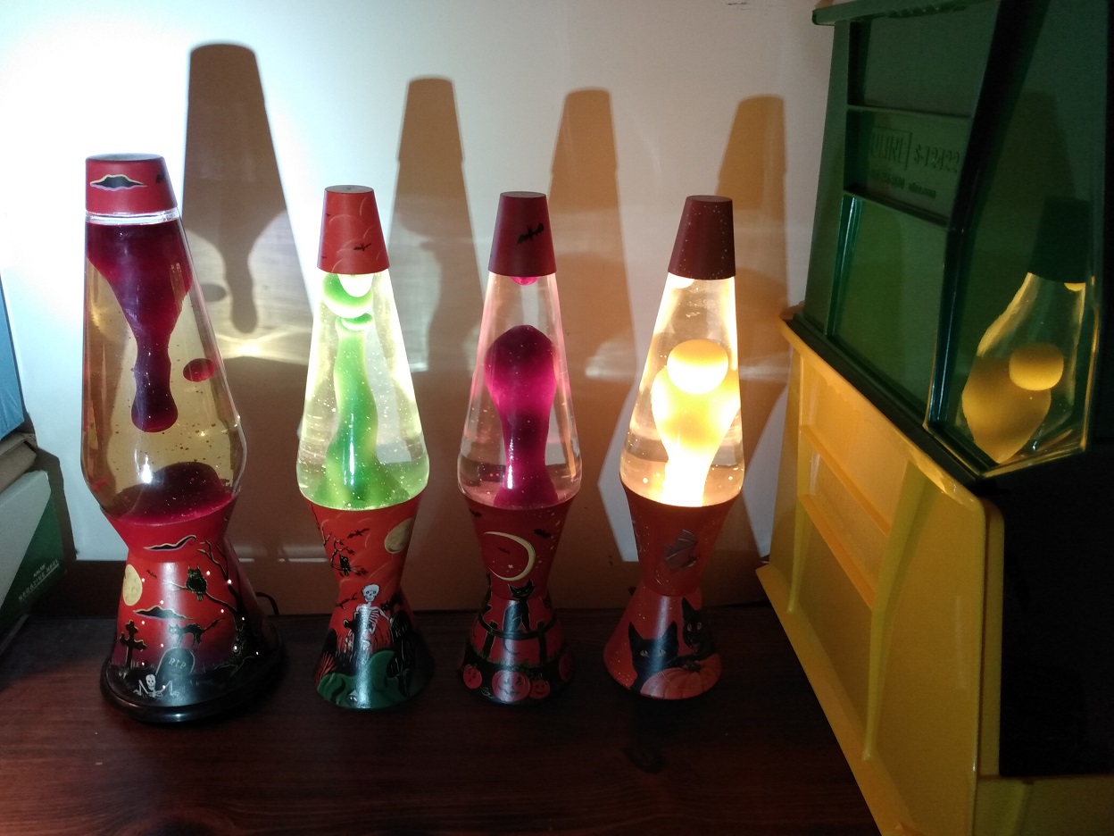 MANDY MOORE CUSTOM PAINTED LAVA LAMPS