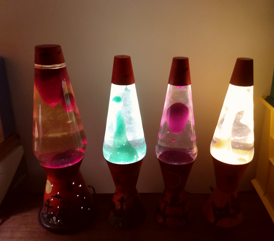 MANDY MOORE CUSTOM PAINTED LAVA LAMPS