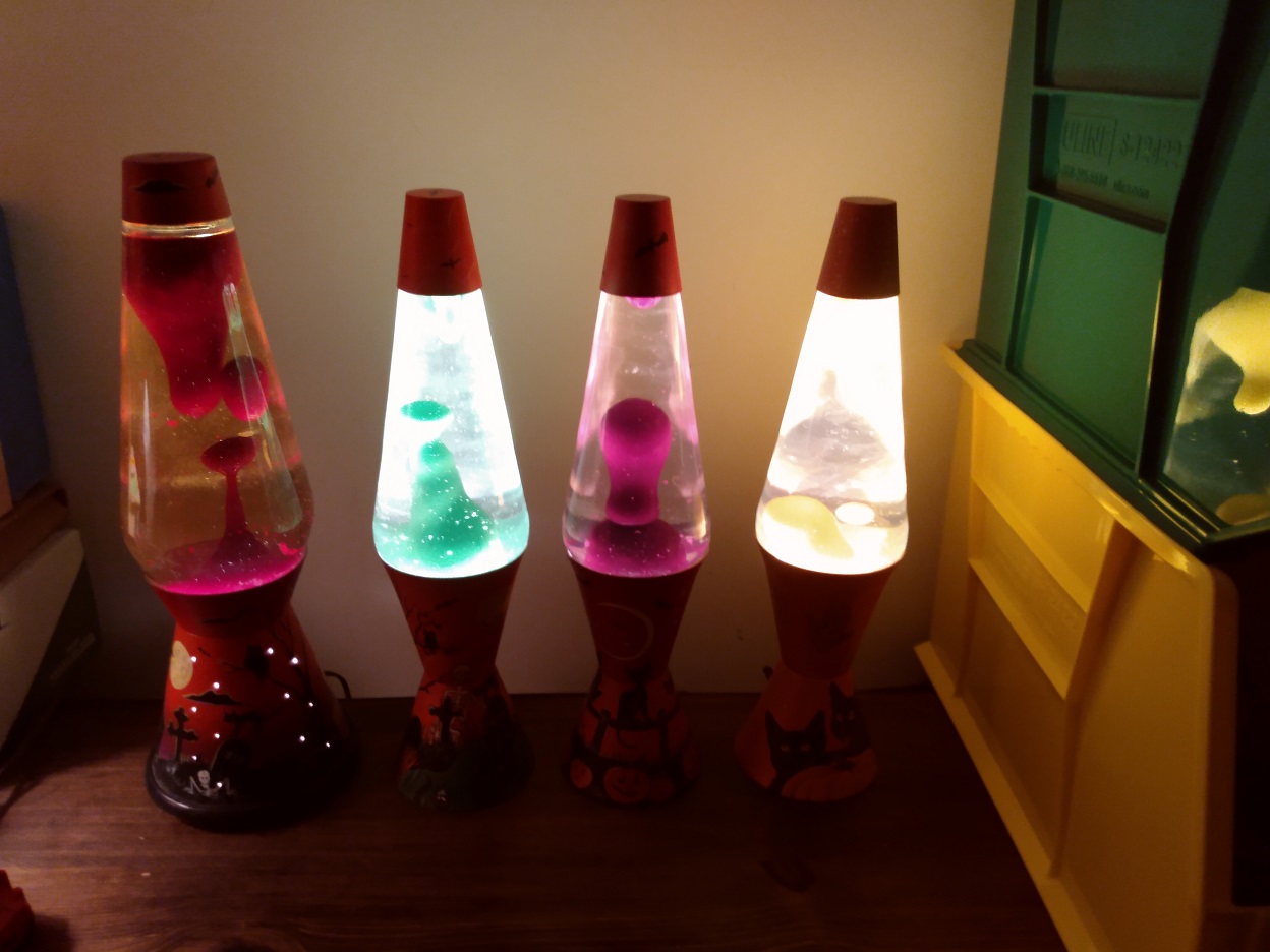 MANDY MOORE CUSTOM PAINTED LAVA LAMPS