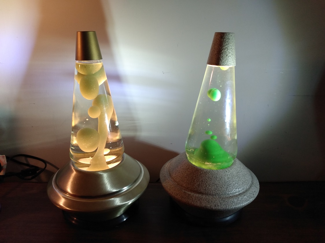 TWO SATURNA LAVA LAMPS