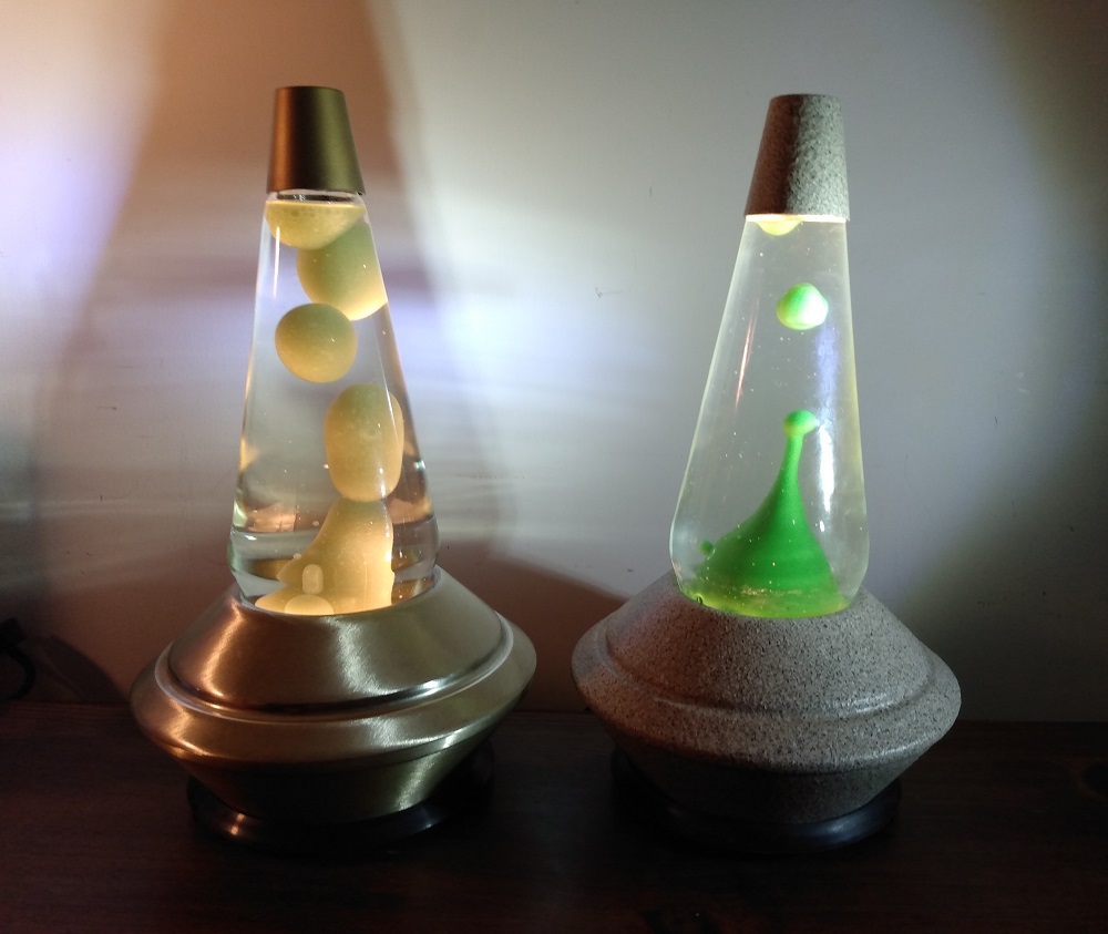 TWO SATURNA LAVA LAMPS