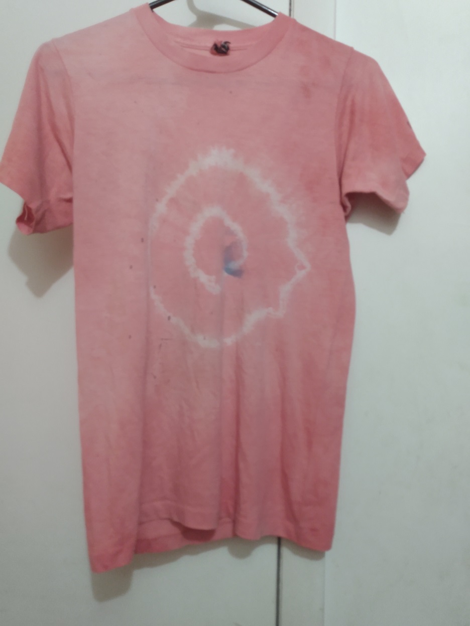 MY FIRST TIE DYE SHIRRT