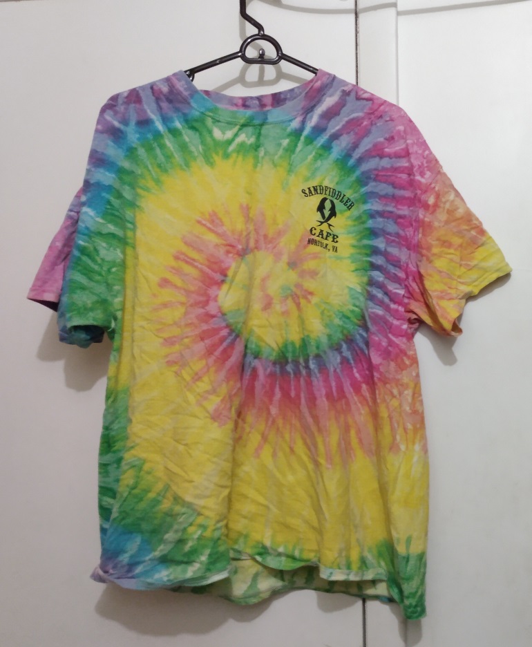 SAND FIDDLER CAFE NORFOLK VIRGINIA TIE DYE SHIRT
