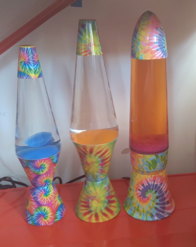 TIE DYE LAVA LAMPS