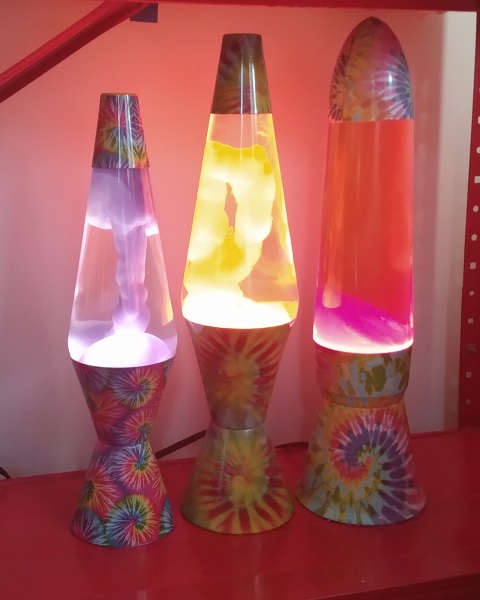 TIE DYE LAVA LAMPS