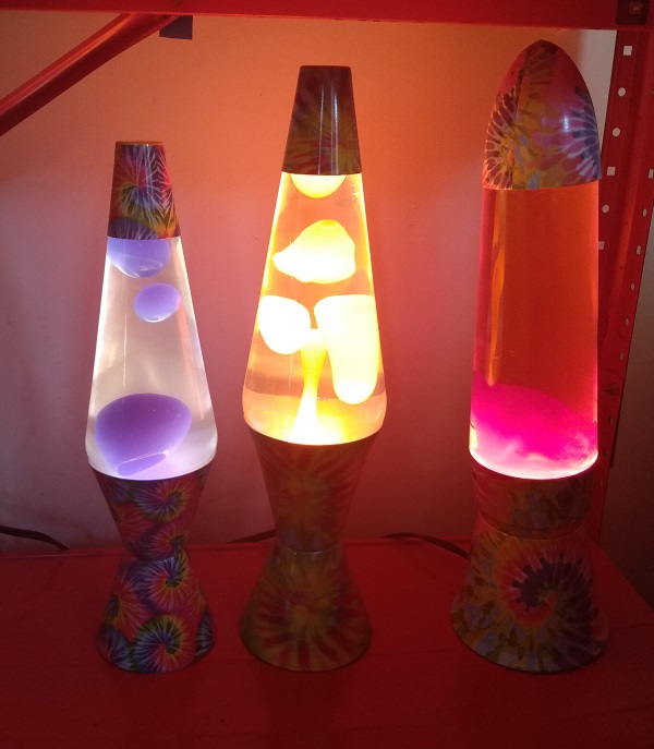 TIE DYE LAVA LAMPS
