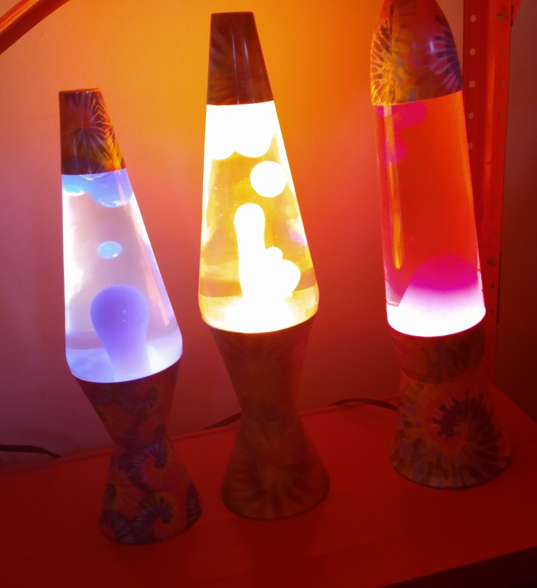 TIE DYE LAVA LAMPS
