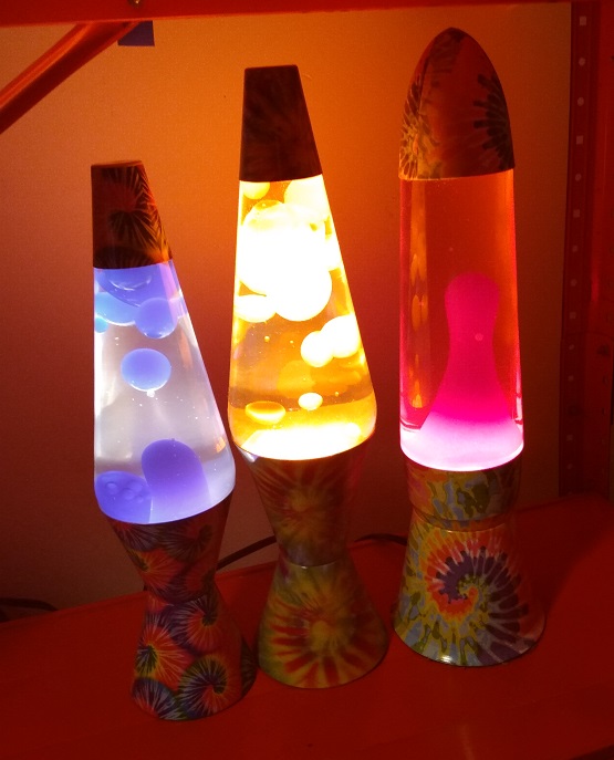 TIE DYE LAVA LAMPS