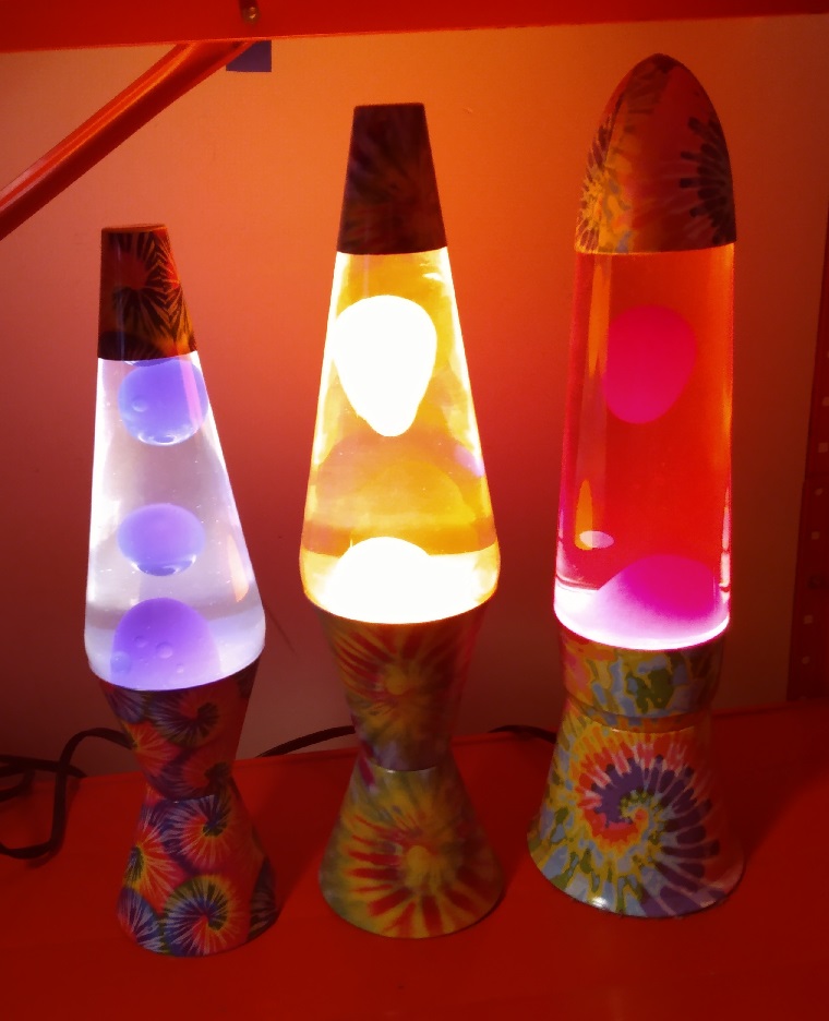 TIE DYE LAVA LAMPS