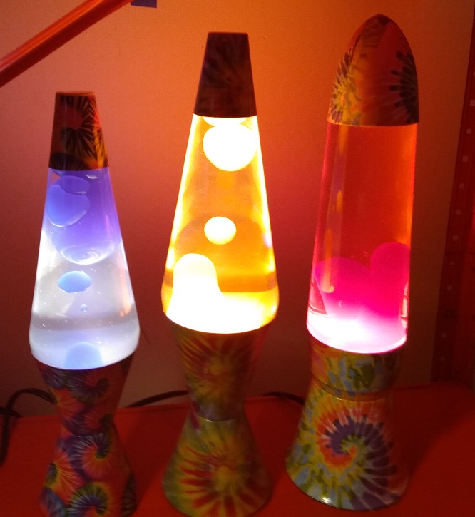 TIE DYE LAVA LAMPS