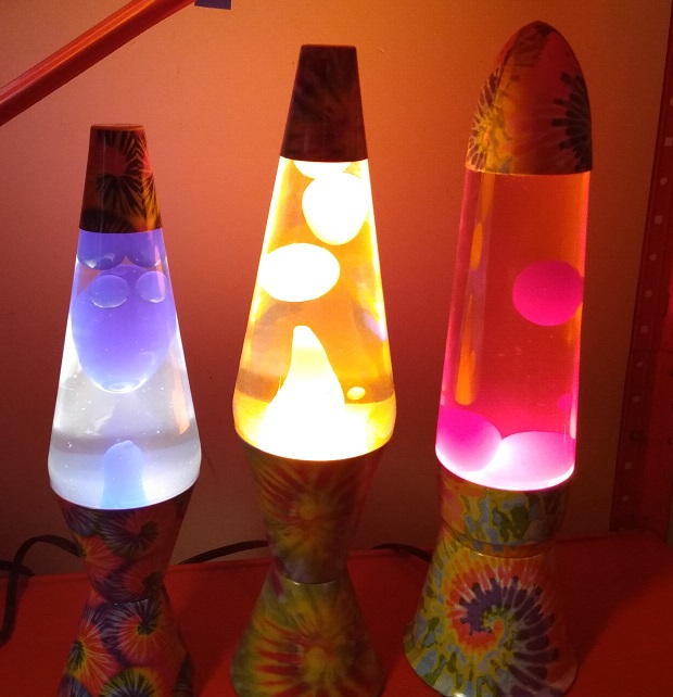TIE DYE LAVA LAMPS